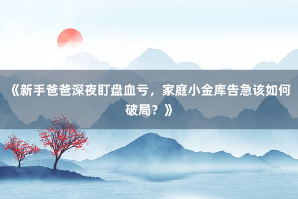 《新手爸爸深夜盯盘血亏，家庭小金库告急该如何破局？》