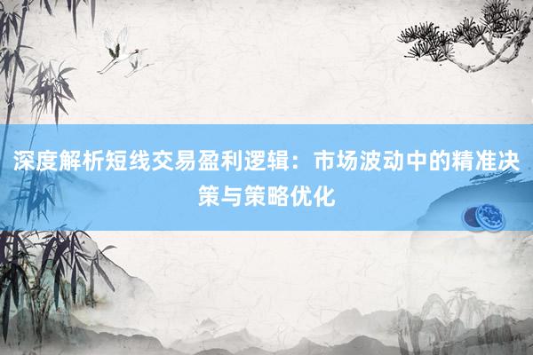 深度解析短线交易盈利逻辑：市场波动中的精准决策与策略优化
